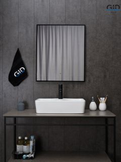 Раковина Gid N9092 51202 накладная белая 55x31x14